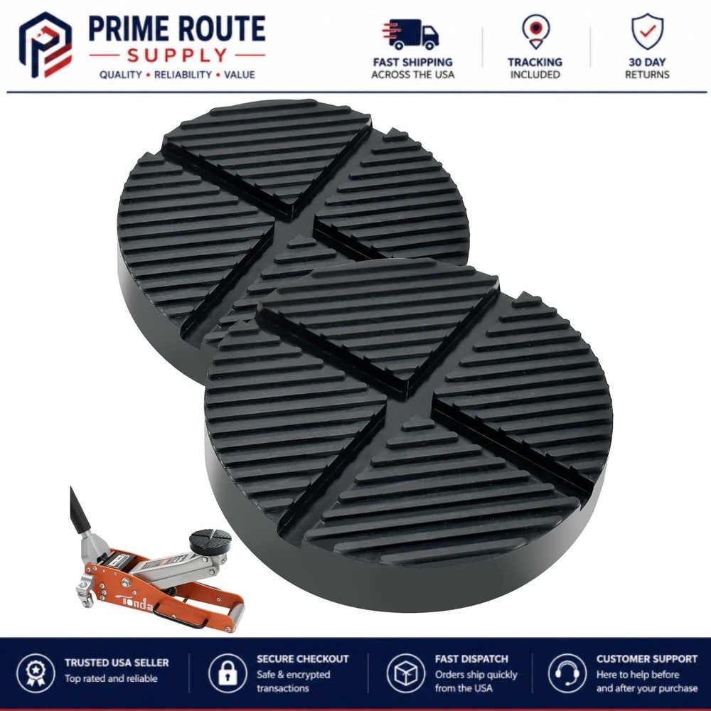 Lightweight Universal Floor Jack Pads – 2 Pack Frame Rail Protectors for Cars