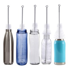 Bottle Brush – Ideal for Cleaning Narrow Neck Swing Top Glass, B-white+1pack