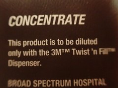 Lot of THREE(3) – 3M HB QUAT 25L – Disinfectant Concentrate Cleaner 2 LITER Size