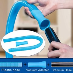 Dryer Vent Cleaner Kit with Flexible Vacuum Hose – Universal 30 inches, Blue