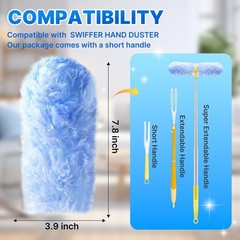 Duster Refill for Swiffer Duster, 20 Count Heavy 20 & 1 Handle (Blue)