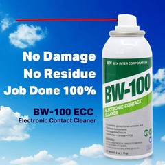 BW-100 Non-Flammable Electronic Contact Cleaner Aerosol 4 Ounce (Pack of 3)