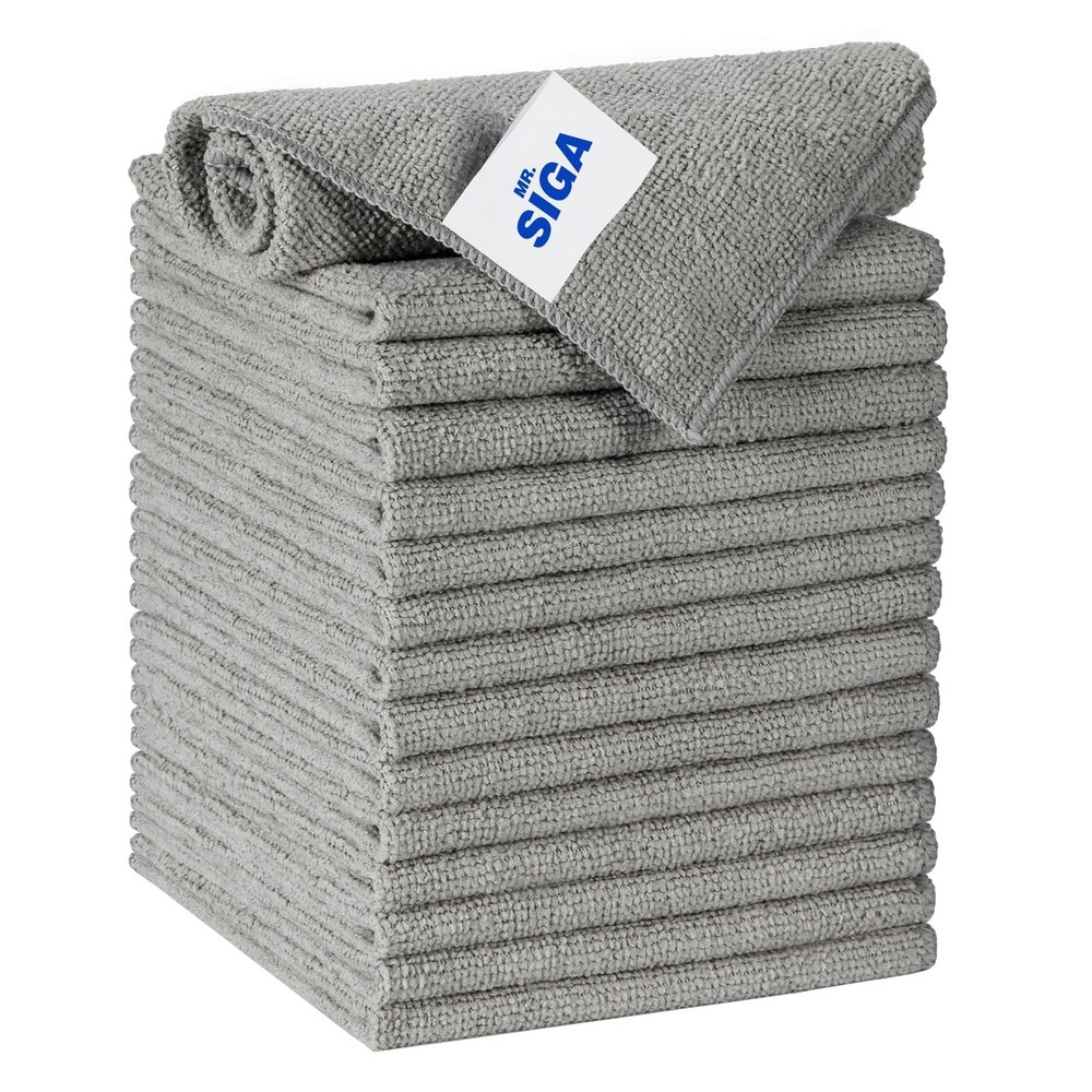 MR.SIGA Microfiber Cleaning Cloth, All-Purpose Microfiber Towels, Streak Free…
