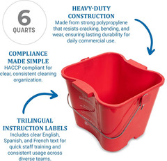 Kleen-Pail Pro, Bucket with Handle for Cleaning Products in Commercial and Home