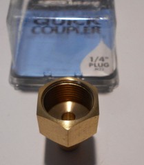 M22F X 1/4 IN QUICK COUPLER PLUG Part 75123 FORNEY M22 X 1/4″ BRASS NIPPLE