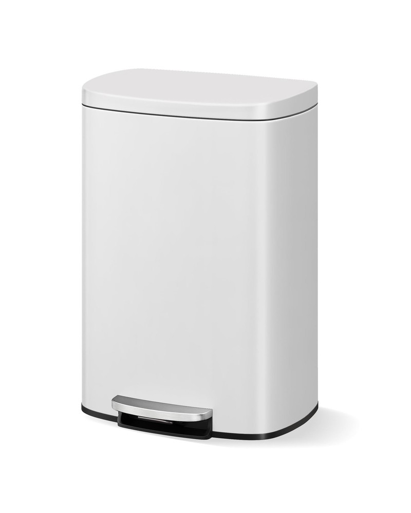 Garvee 13 gal / 50 L Metal Kitchen Trash Can with Lid, Large Rustproof Garbag…