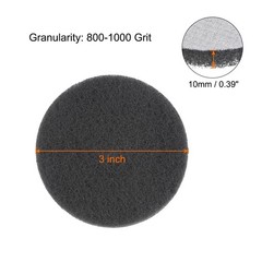 6pcs Drill Power Brush 3″ Tile Scrubber Scouring Pads 800-1000 Grit
