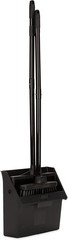 SPARTA Duo-Pan Upright Dust Pan and 36″ – 2-Piece & Broom Set, Black