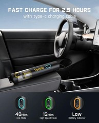 4-in-1 Portable Mini Cordless Vacuum Cleaner, 19,000 Pa Powerful Suction (Black)