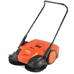 NEW! Haaga® 38″ Battery powered Triple Brush Push Power Sweeper!!