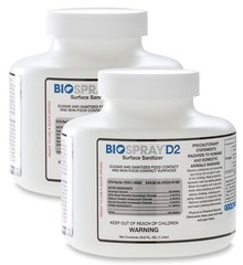 BioSpray D2 Surface Sanitizer & Disinfectant – Lot of 2