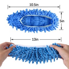 Tamicy Mop Slippers Shoes 5 Pairs average size, Green pink blue orange purple