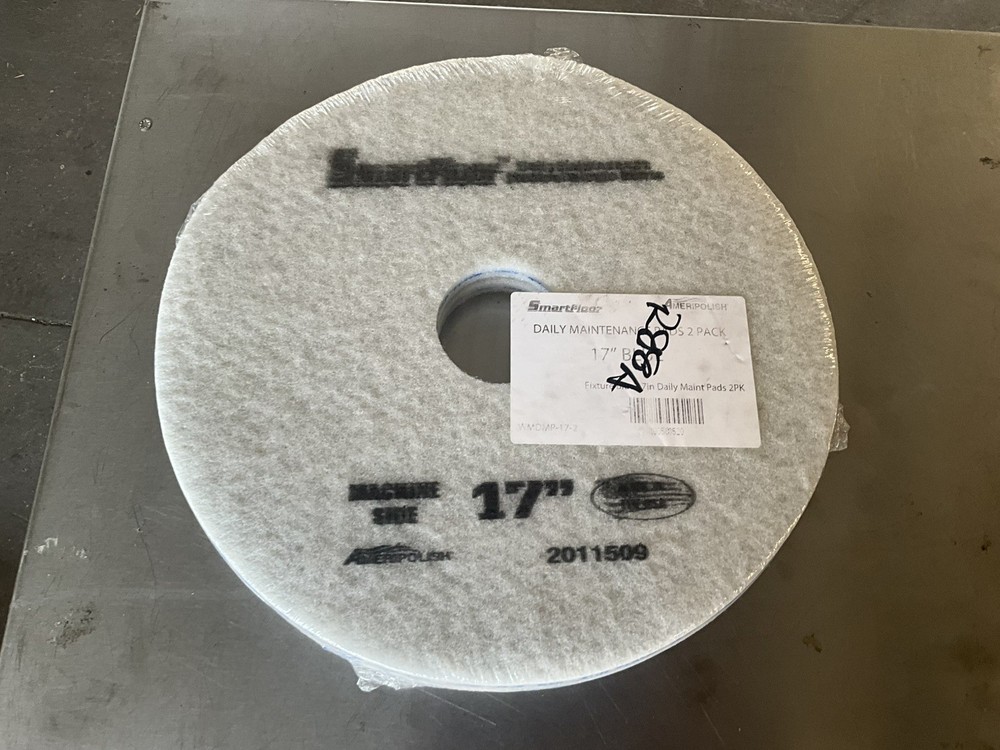lot of two (2) New Ameripolish SmartFloor Restoration Pads 17″ Blue 2011509
