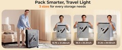Rechargeable Wireless Pump Travel Storage Bags Set, Portable Space Saver Bags