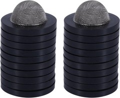 BOXOB 20pcs Garden Hose Screen Filter, Stainless Steel Rubber black, silver