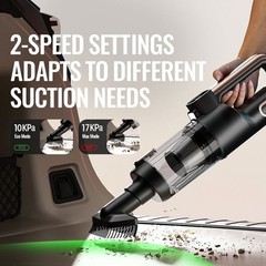 Cordless Handheld Vacuum Cleaner Strong Suction Rechargeable Lightweight ASK