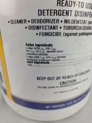 Zep Spirit II Ready to use detergent disinfectant/cleaner 1 Gallon New Sealed