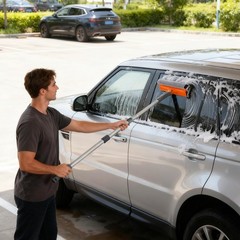Eazer 46 Professional Window Cleaner Tool 2-In-1 Rotatable Squeegee For Window