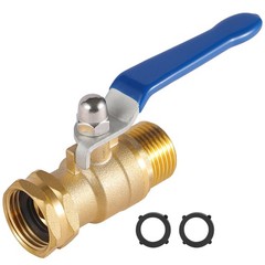 BILAL Heavy Duty Garden Hose Shut Off Valve with Long Handle, High Flow Hose Bal