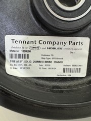 Tennant TIRE ASSY, SOLID, 250MM X 80MM 25MMID 1038560