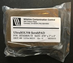 UltraSOLV ScrubPAD HT4540A-10, 400 Grit Aluminum Oxide, Qty 10 New