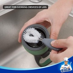 MR.SIGA Water Bottle Brush Cleaning Set with Storage Holder, Cleaning Brushes fo