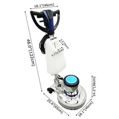 110V 18″ Commercial Floor Scrubber Buffer Carpet Cleaner Polisher Cleaning