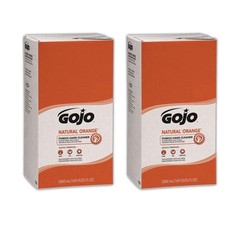 GOJO 7556-02 Natural Orange Pumice Hand Cleaner 5000 mL (2/Case) Citrus Exp 4/23