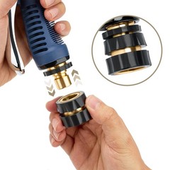 Twinkle Star 3/4 Inch Garden Hose Fitting Quick Connector 4 Sets, multi-color