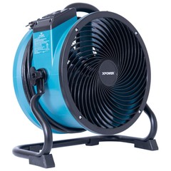 XPOWER X-39AR-Blue Axial Air Mover,1/4 hp Motor 799H88