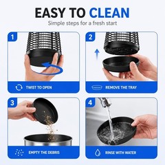 Bug Zapper Outdoor Indoor, 18W Electric Mosquito Zapper 4200V, UV Light Fly