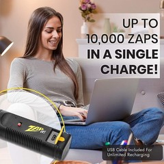 Zap It! Zap It Mini Bug Zapper – Rechargeable Mosquito Bug Zapper Racket –