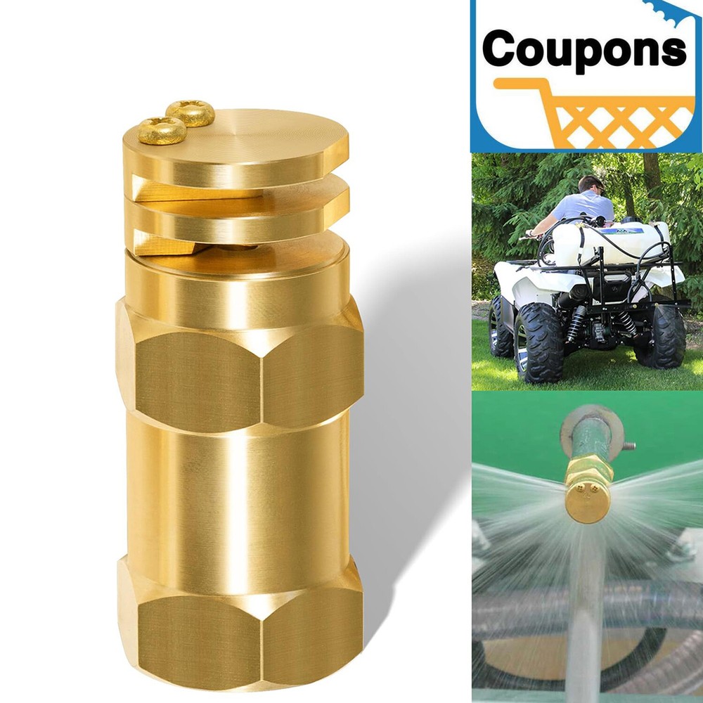 Boomless Spray Nozzle 1/2″ FPT #10 Orifices for 90 and 180 Degree Spraying 40PSI