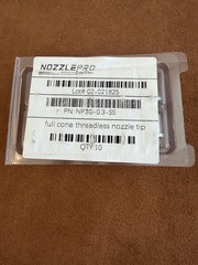 NP3G-0.3-SS tip replacement nozzle for Spraying Systems TeeJet TG-SS0.3 tip