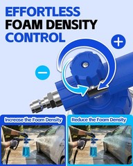 DANCINGBOAR Foam Cannon for Pressure Washer with 1/4″ Quick Transparent