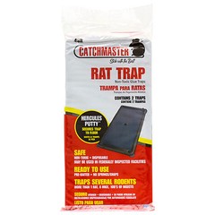Rat Glue Trap ( 6 Traps ) Rat Mouse Lizard Snake Glue Traps Catchmaster 48R