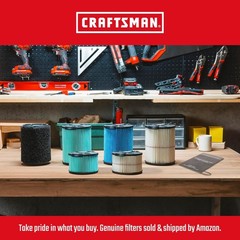CRAFTSMAN Fine Dust Wet Dry Vac Replacement Vacuum Filter for 5 to 20 Gallon