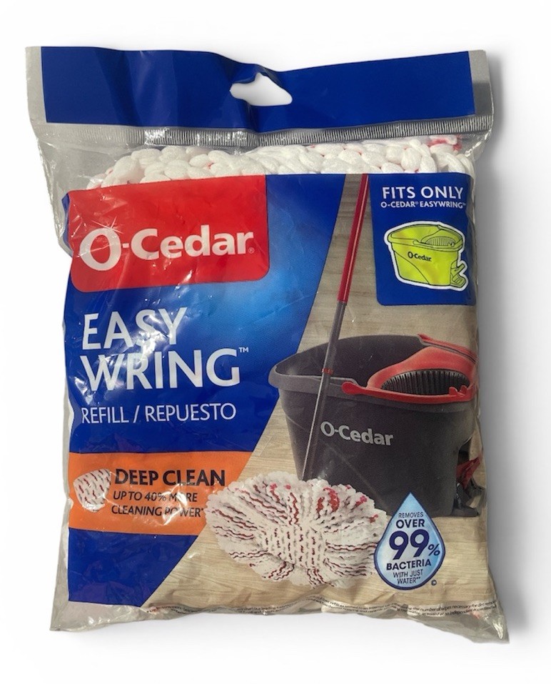 O-Cedar EasyWring Deep Clean Refill (1-Pack) | 1-Pack – Clean, White