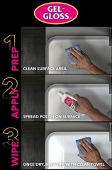 Gel-Gloss Home Kitchen & Bath Polish | Carnauba 16 Fl Oz (Pack of 1), White