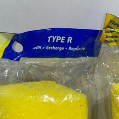 Quickie Mop & Scrub Roller Mop Refill Type R Fits Model 057 Yellow 2 Pack