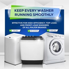 Whirl Fresh Washing Machine Cleaner 1 Count (Pack of 24), White & Blue