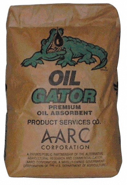 Oil Absorbent Granular Powder, Made from Recycled Cotton Seed, 30 Lb Bag