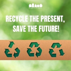 Plasticplace 40-45 Gallon Recycling Bags – Blue, Case of 100 Garbage Bags