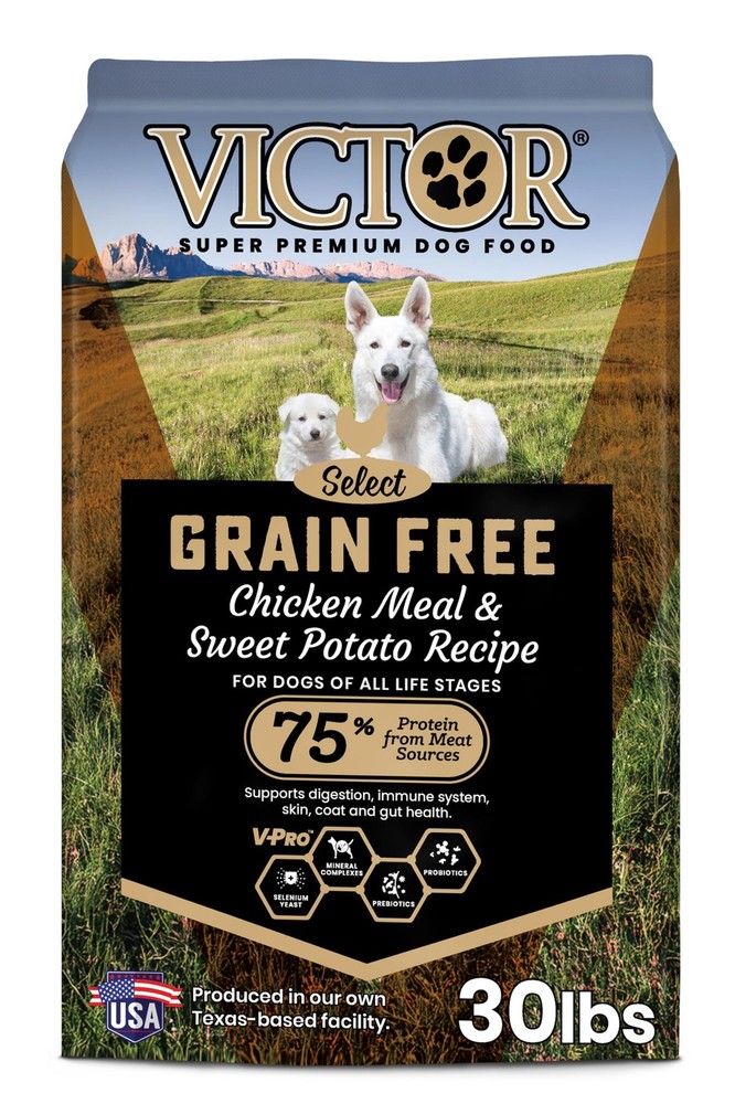 Victor Super Premium Dog Food Grain Chicken Meal Sweet Potato 33 Protein 16 Fat