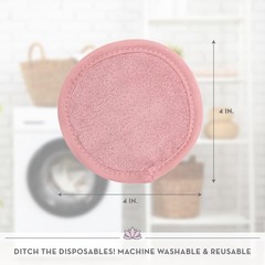S&T INC. Makeup Remover Wipes for Skin Care, Reusable 1 Count (Pack of 7)
