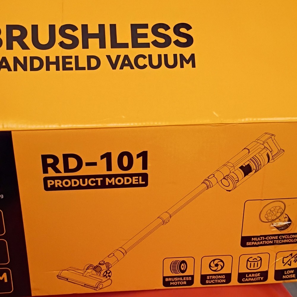 RD-101 20V Cordless Brushless Handheld Vacuum, Bagless Cyclonic Multi-Cone