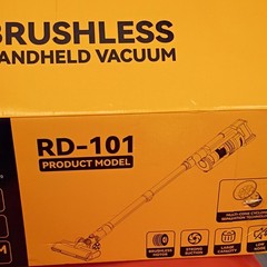 RD-101 20V Cordless Brushless Handheld Vacuum, Bagless Cyclonic Multi-Cone