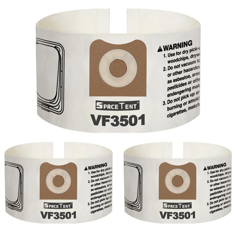 SpaceTent 3 Pack VF3501 Replacement Bags for Rigid 3-4.5 Gallon Wet/Dry 3PK