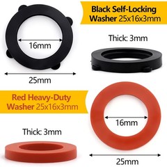 112 Pcs Black Garden Hose Washers Rubber 3/4 Inch Standard Hose Seal Set