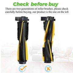2 Pack Main Roller Brush for Shark IQ Vacuum Replacement RV1001AE RV101 AV1002AE